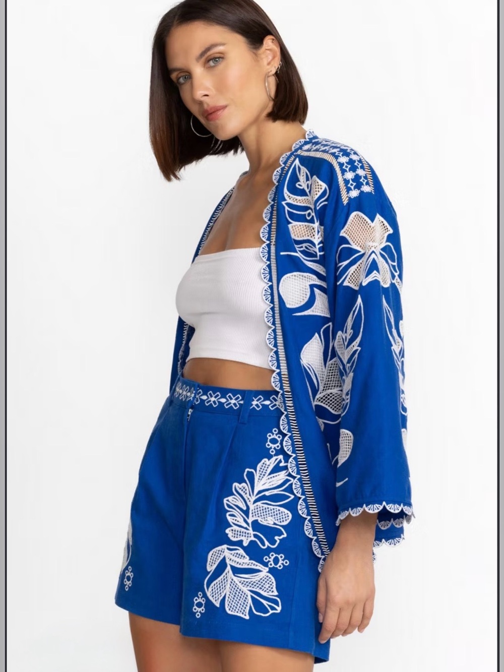 Johnny Was Jenah Short (part of their Divine Oasis collection) Baleine Blue
